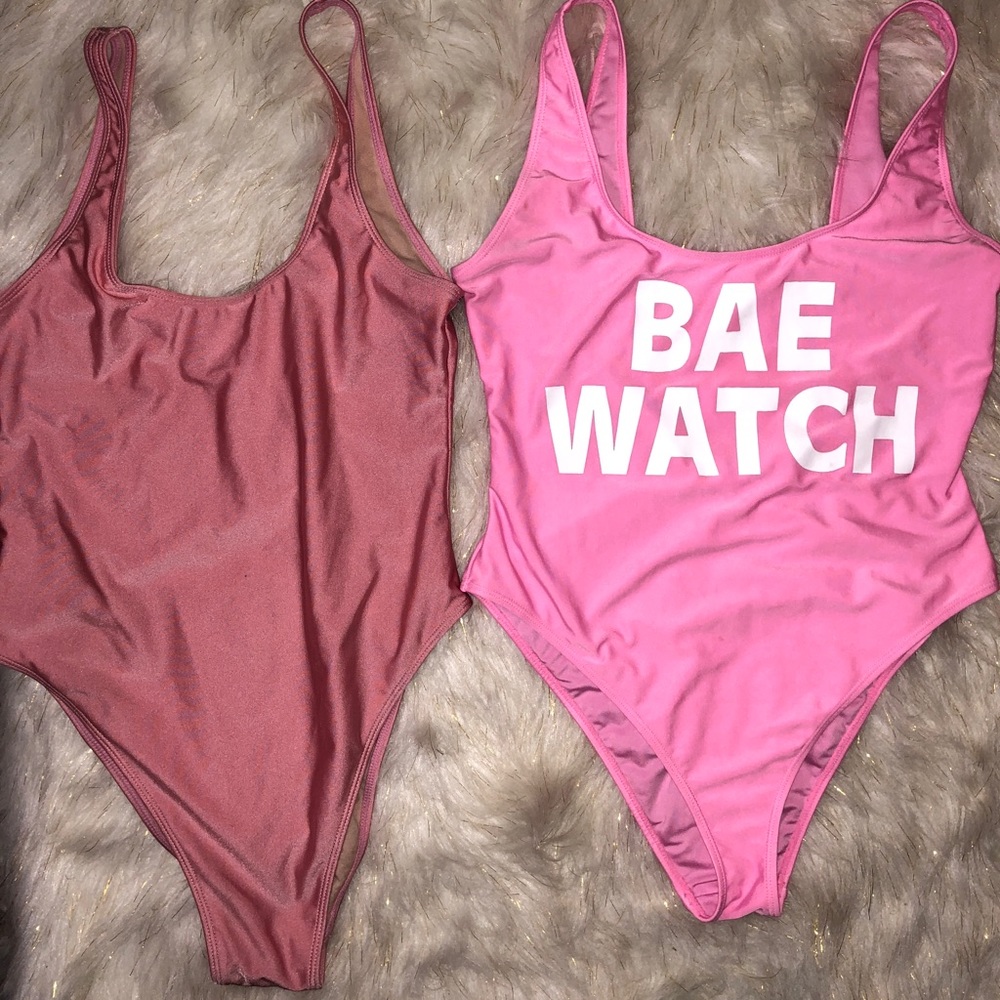 Pink one piece